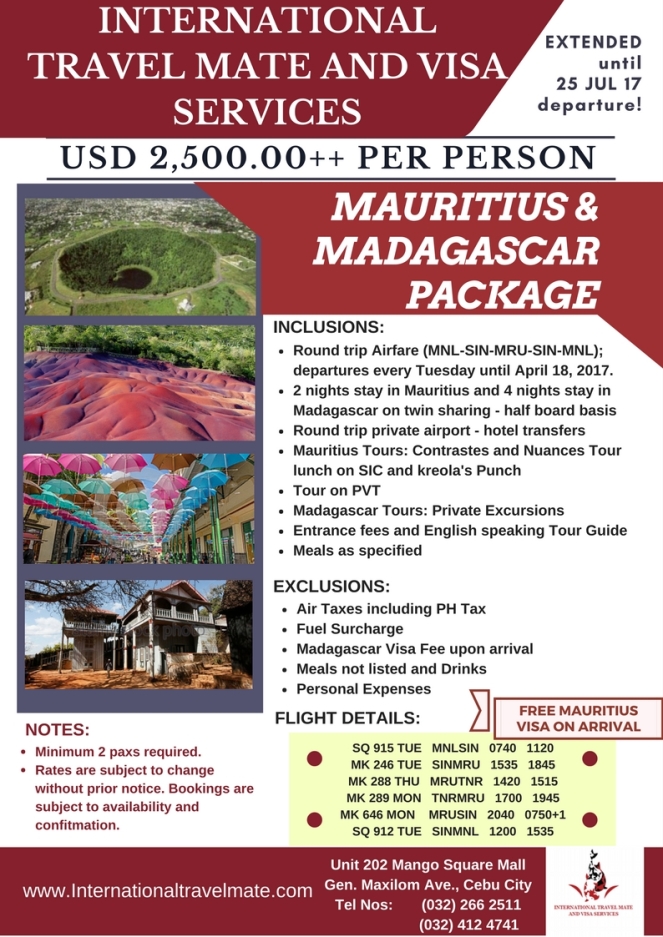 Mauritius &amp; Madagascar package 1